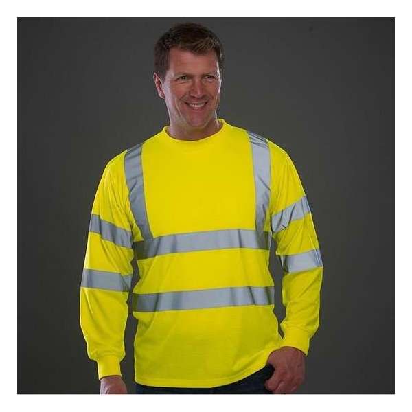 RWS T-shirt, met lange mouwen, S t/m 3XL XXL Geel RWS T-shirt, met lange mouwen, S t/m 3XL XXL Geel