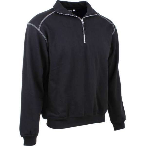 KREB Workwear® FREDERIK Zip Sweater ZwartXL KREB Workwear® FREDERIK Zip Sweater ZwartXL