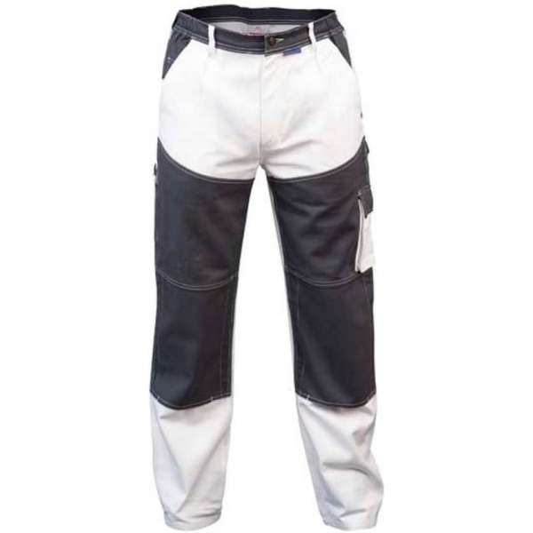 Werkbroek Assent Croft 3117 wit/grijs maat 64 Werkbroek Assent Croft 3117 wit/grijs maat 64