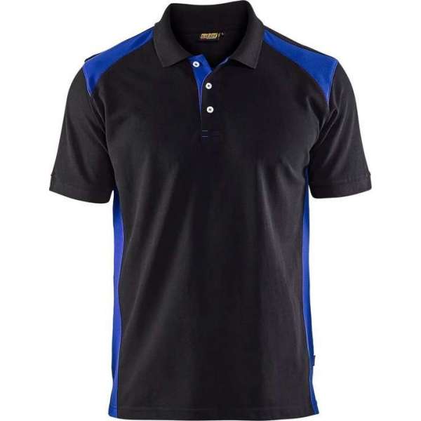 Blåkläder 3324-1050 Piqué Polo Zwart/Korenlblauw maat XXL Blåkläder 3324-1050 Piqué Polo Zwart/Korenlblauw maat XXL