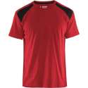 Blåkläder 3379-1042 T-shirt Bi-Colour Rood/Zwart maat 4XL
