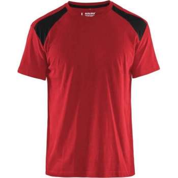 Blåkläder 3379-1042 T-shirt Bi-Colour Rood/Zwart maat 4XL