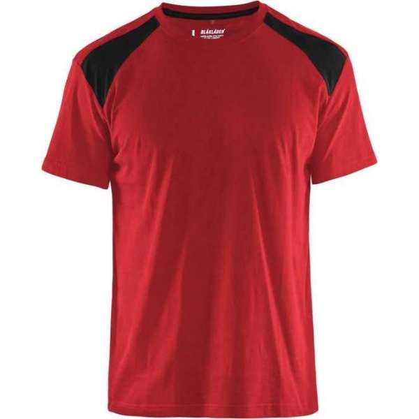 Blåkläder 3379-1042 T-shirt Bi-Colour Rood/Zwart maat 4XL Blåkläder 3379-1042 T-shirt Bi-Colour Rood/Zwart maat 4XL