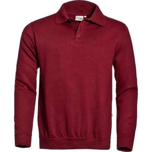 Santino Robin Polo Sweater lange mouw - Antraciet - XXL