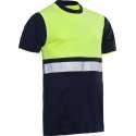 Santino Hivis t-shirt Hannover - 120149 - navy  / fluor geel - maat L