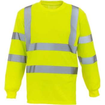 RWS T-shirt, met lange mouwen, S t/m 3XL L Geel