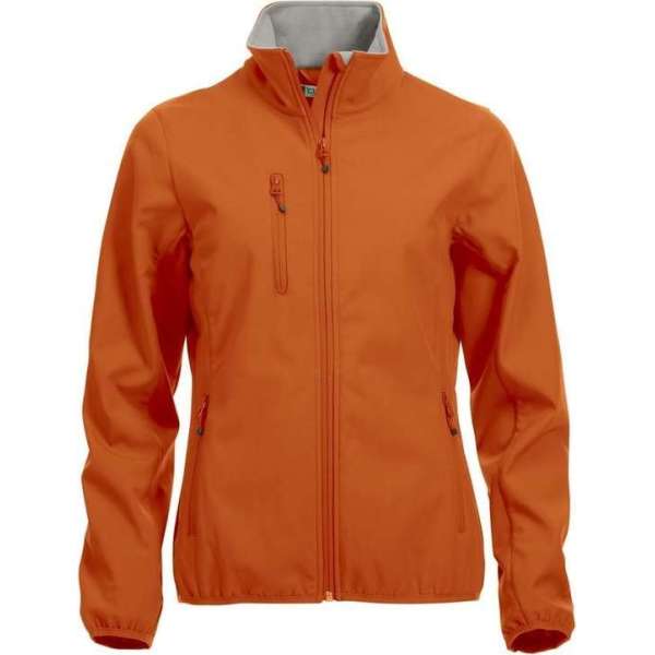 Clique Basic Softshell Jas Dames Dieporanje maat XS Clique Basic Softshell Jas Dames Dieporanje maat XS