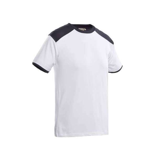 Santino Tiesto 2color T-shirt (190g/m2) - Zwart | Rood - M Santino Tiesto 2color T-shirt (190g/m2) - Zwart | Rood - M