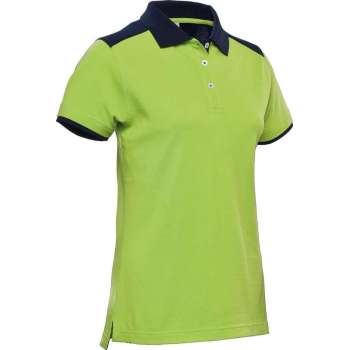 Santino Tivoli 2color Dames Polo-shirt (210g/m2) - Limegroen | Marine - S