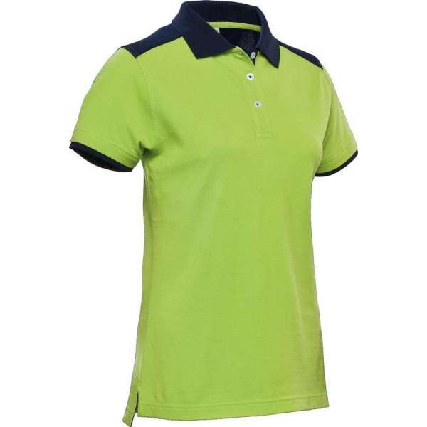 Santino Tivoli 2color Dames Polo-shirt (210g/m2) - Limegroen | Marine - XL Santino Tivoli 2color Dames Polo-shirt (210g/m2) - Limegroen | Marine - XL