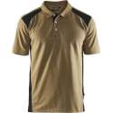 Blåkläder 3324-1050 Piqué Polo Khaki/Zwart maat 4XL