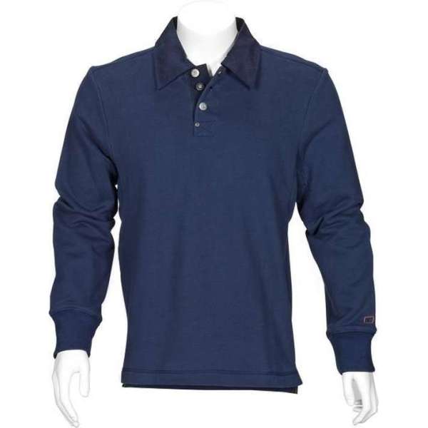 T'RIFFIC® SOLID Polosweater Brushed inside 80/20% katoen/polyester Marine size 2XL T'RIFFIC® SOLID Polosweater Brushed inside 80/20% katoen/polyester Marine size 2XL