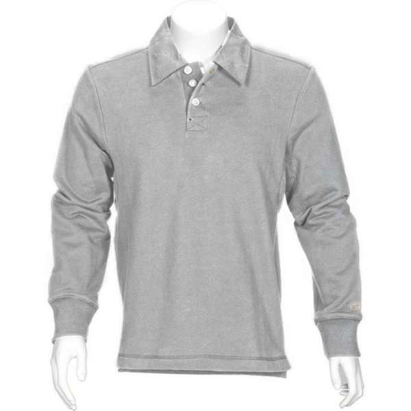 T'RIFFIC® SOLID Polosweater Brushed inside 80/20% katoen/polyester Grijs melee size S T'RIFFIC® SOLID Polosweater Brushed inside 80/20% katoen/polyester Grijs melee size S