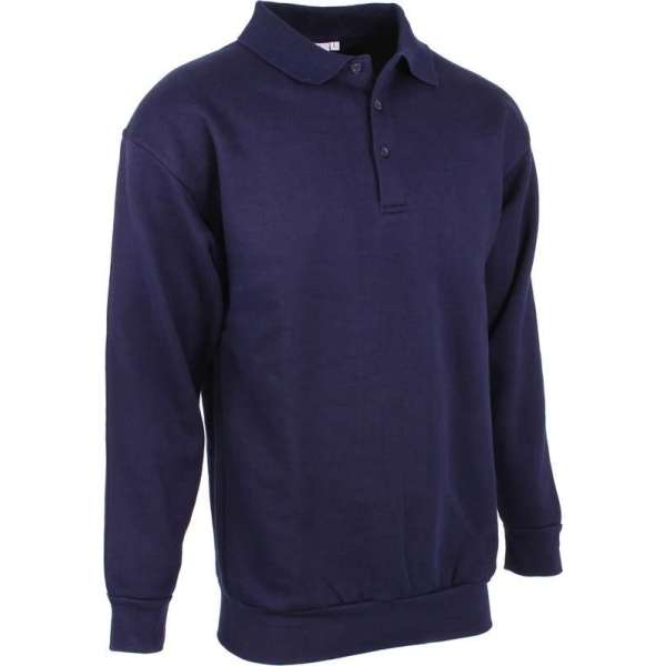Uniwear UNIWEAR Polosweater MarineblauwXXL Uniwear UNIWEAR Polosweater MarineblauwXXL