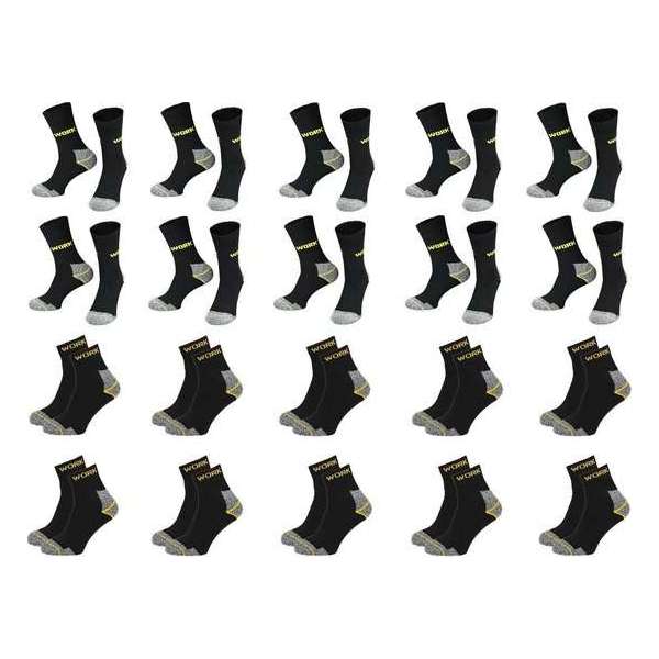 Work Werksokken Professional Multipack 20 Paar Maat 43/46 Work Werksokken Professional Multipack 20 Paar Maat 43/46