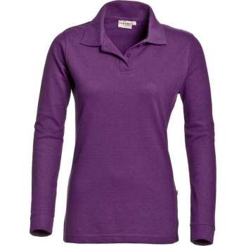 Santino Matt Dames Polo-shirt lange mouwen - Marine - L