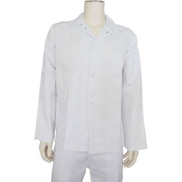 Yoworkwear Werkjasje polyester/katoen wit maat L Yoworkwear Werkjasje polyester/katoen wit maat L