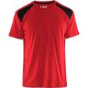 Blåkläder 3379-1042 T-shirt Bi-Colour Rood/Zwart maat M