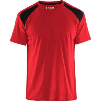 Blåkläder 3379-1042 T-shirt Bi-Colour Rood/Zwart maat M