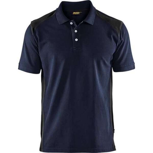 Blåkläder 3324-1050 Poloshirt Piqué Donker marineblauw/Zwart - Maat S Blåkläder 3324-1050 Poloshirt Piqué Donker marineblauw/Zwart - Maat S