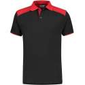 Santino Tivoli 2color Polo-shirt (210g/m2) - Zwart | Rood - XL