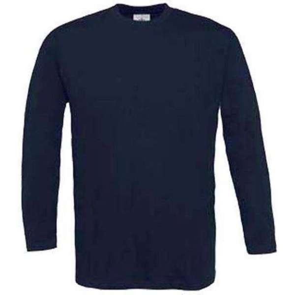 B & C Veiligheidskleding T-shirt navyblauw Exact 190LSL L langemouwen B & C Veiligheidskleding T-shirt navyblauw Exact 190LSL L langemouwen