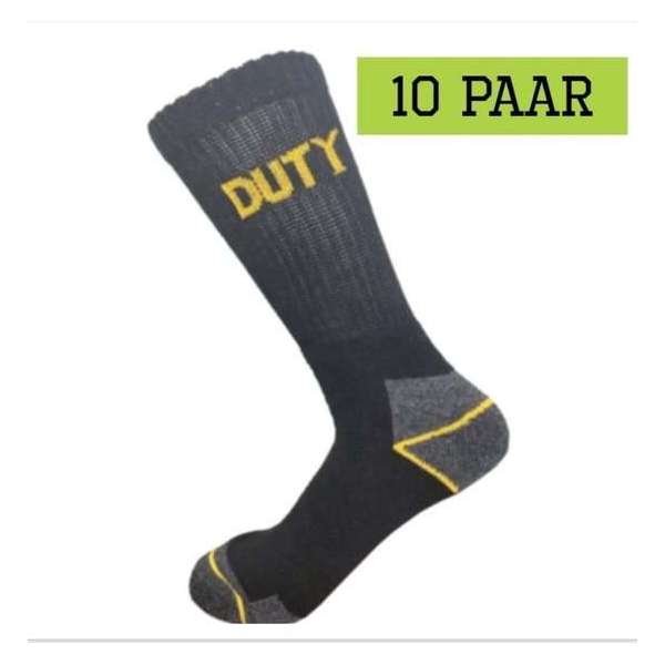 WERKSOKKEN - EXTRA COMFORTABEL - 10 PAAR - MULTIPACK - ZWART - MAAT 43-46 WERKSOKKEN - EXTRA COMFORTABEL - 10 PAAR - MULTIPACK - ZWART - MAAT 43-46