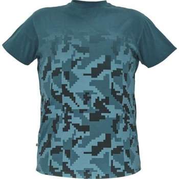 Neurum t-shirt petrol blue maat S