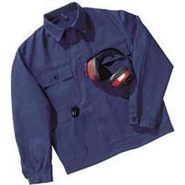 Werkjas korenbloem blauw maat 25 (kort) Werkjas korenbloem blauw maat 25 (kort)