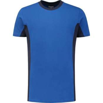 Workman T-Shirt Bi-Colour - 0404 royal blue / navy - Maat 2XL