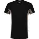 Tricorp T-shirt Bicolor Borstzak 102002 Zwart / Grijs - Maat XL