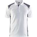 Blåkläder 3324-1050 Piqué Polo Wit/Grijs maat XS