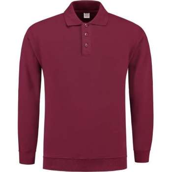 Tricorp Polosweater boord - Casual - 301005 - wijnrood - maat XXL