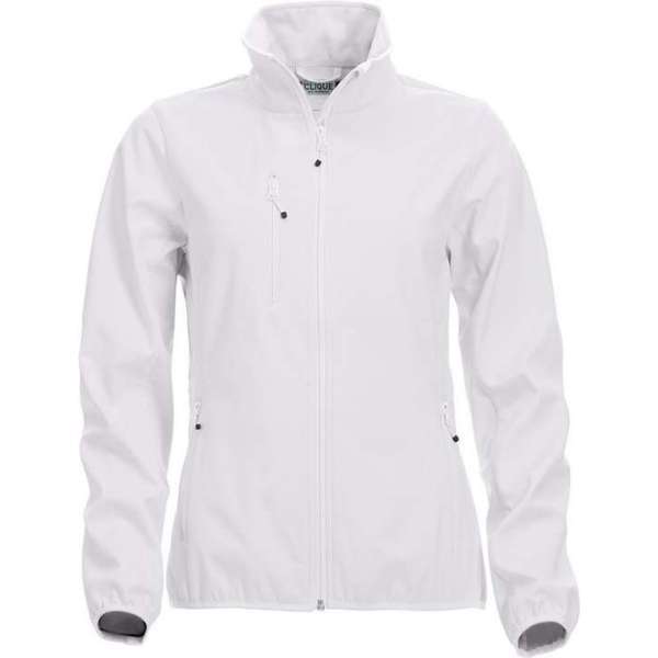 Clique Basic Softshell Jas Dames Wit maat XL Clique Basic Softshell Jas Dames Wit maat XL