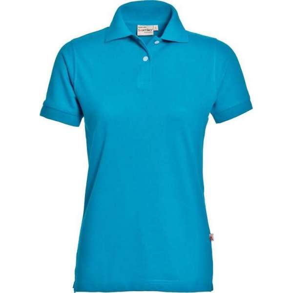 Santino Ricardo Dames Polo-shirt korte mouwen - M - Bedrukking - Marine