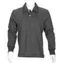 T'RIFFIC® SOLID Polosweater Brushed inside 80/20% katoen/polyester antraciet size L