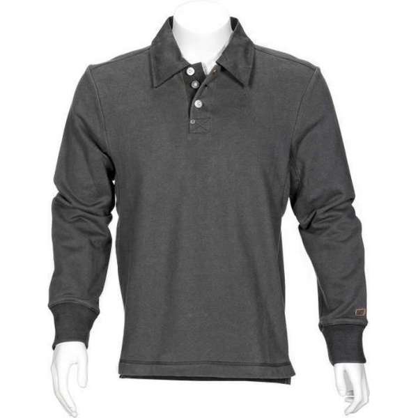 T'RIFFIC® SOLID Polosweater Brushed inside 80/20% katoen/polyester antraciet size L T'RIFFIC® SOLID Polosweater Brushed inside 80/20% katoen/polyester antraciet size L