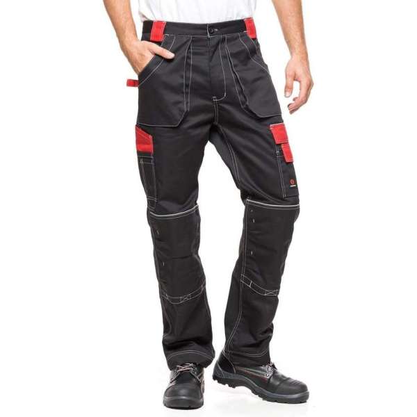 Avacore - Werkbroek - Zwart met Rood - Maat 56 (103-108) Avacore - Werkbroek - Zwart met Rood - Maat 56 (103-108)