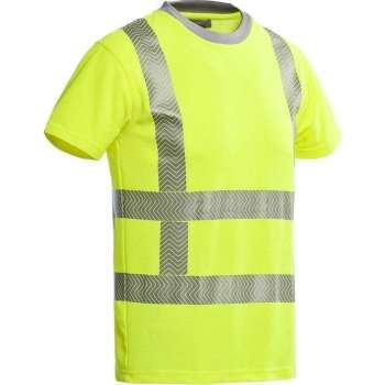 Santino t-shirt Vegas - fluor yellow - 200171 - maat XXL