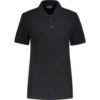 WorkWoman Poloshirt Outfitters Ladies - 81061 zwart - Maat 2XL