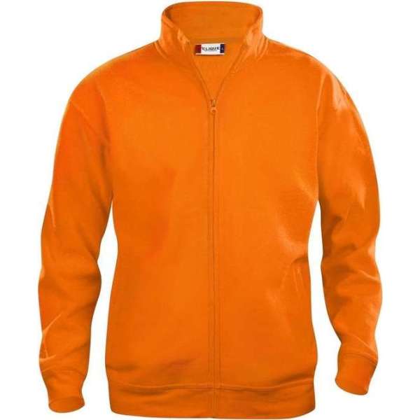 Clique Basic cardigan Signaaloranje maat XL Clique Basic cardigan Signaaloranje maat XL