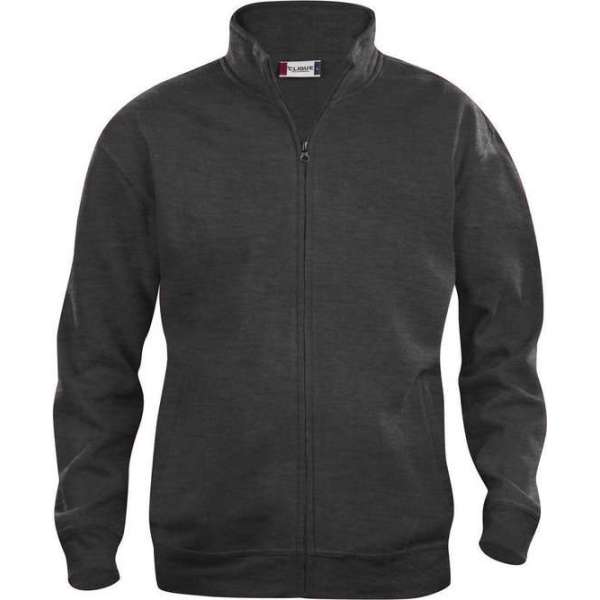Clique Basic cardigan Antraciet Melange maat XS Clique Basic cardigan Antraciet Melange maat XS