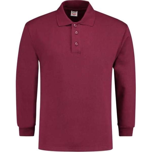 Tricorp polosweater - Casual - 301004 - wijnrood - maat S Tricorp polosweater - Casual - 301004 - wijnrood - maat S