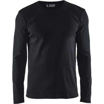 Blåkläder 3314-1032 T-shirt lange mouwen Zwart maat M