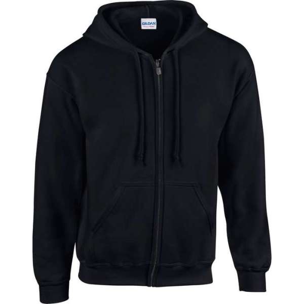 Gildan Hood Full Zip Heren Sweater Marineblauw XL Gildan Hood Full Zip Heren Sweater Marineblauw XL