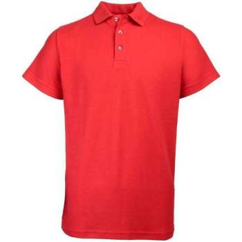 Santino Matt Polo-shirt lange mouwen - Rood - L