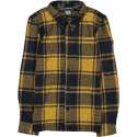 Crush denim stevig zacht geel geruit flannel jongens overhemd - Maat 164
