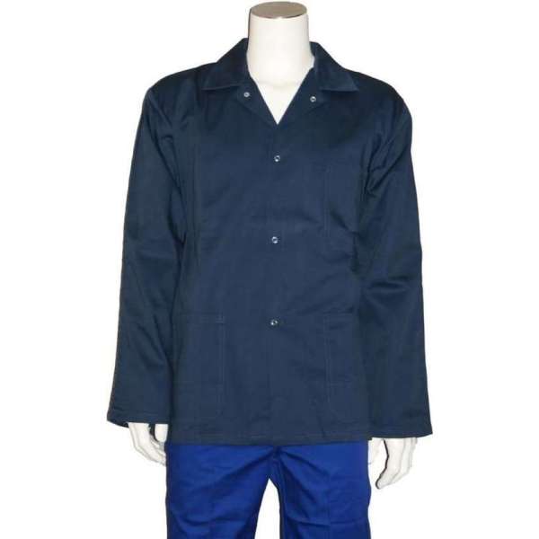 Yoworkwear Werkjasje polyester/katoen navy maat S Yoworkwear Werkjasje polyester/katoen navy maat S