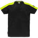 Fristads t-shirt 111261 stretch zwart/fluorgeel