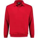 Indushirt polosweater biologisch katoen rood 3XL